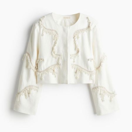 Pearl beaded linen jacket and skirt matching set 

#LTKfindsunder100 #LTKstyletip #LTKSeasonal