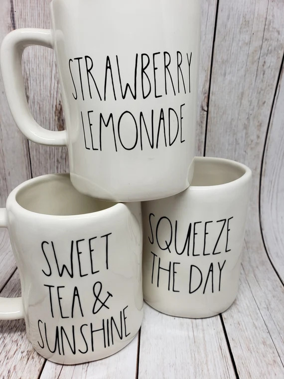 Strawberry Lemonade - Squeeze the Day - Sweet Tea & Sunshine - Rae Dunn - Rae Dunn DECAL - Rae Du... | Etsy (US)