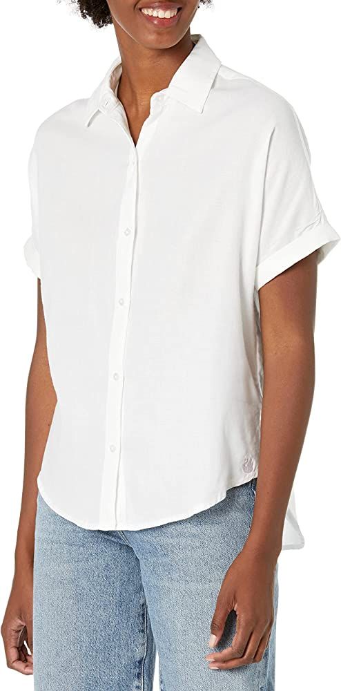 Gloria Vanderbilt Women's Daisy Short Sleeve Button Down Shirt | Amazon (US)