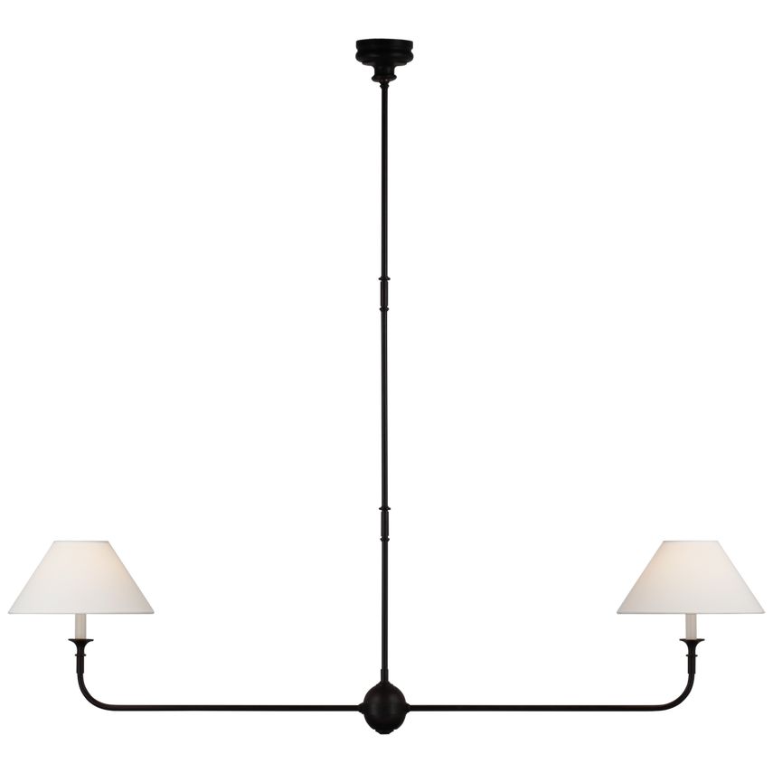 Piaf Large Two Light Linear Pendant | Visual Comfort