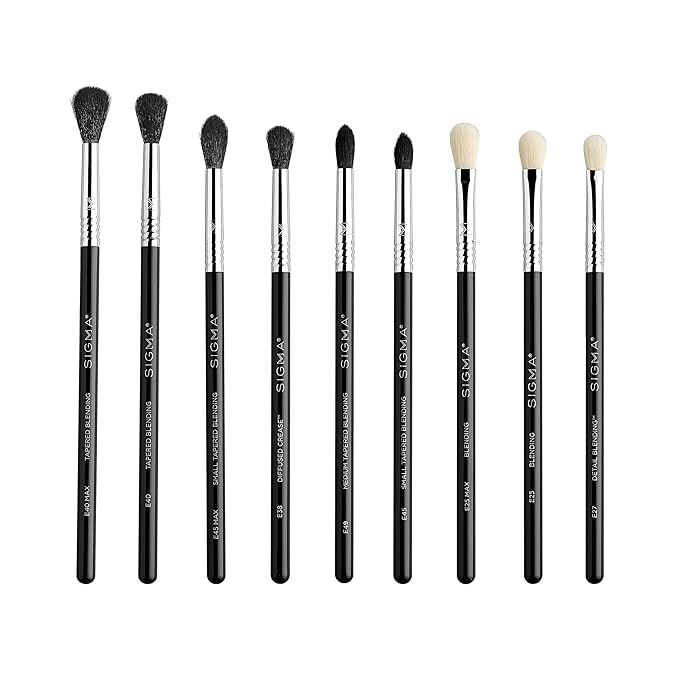Sigma Beauty Deluxe Blending Brush Set, 9 Full Size Blending Brushes | Amazon (US)