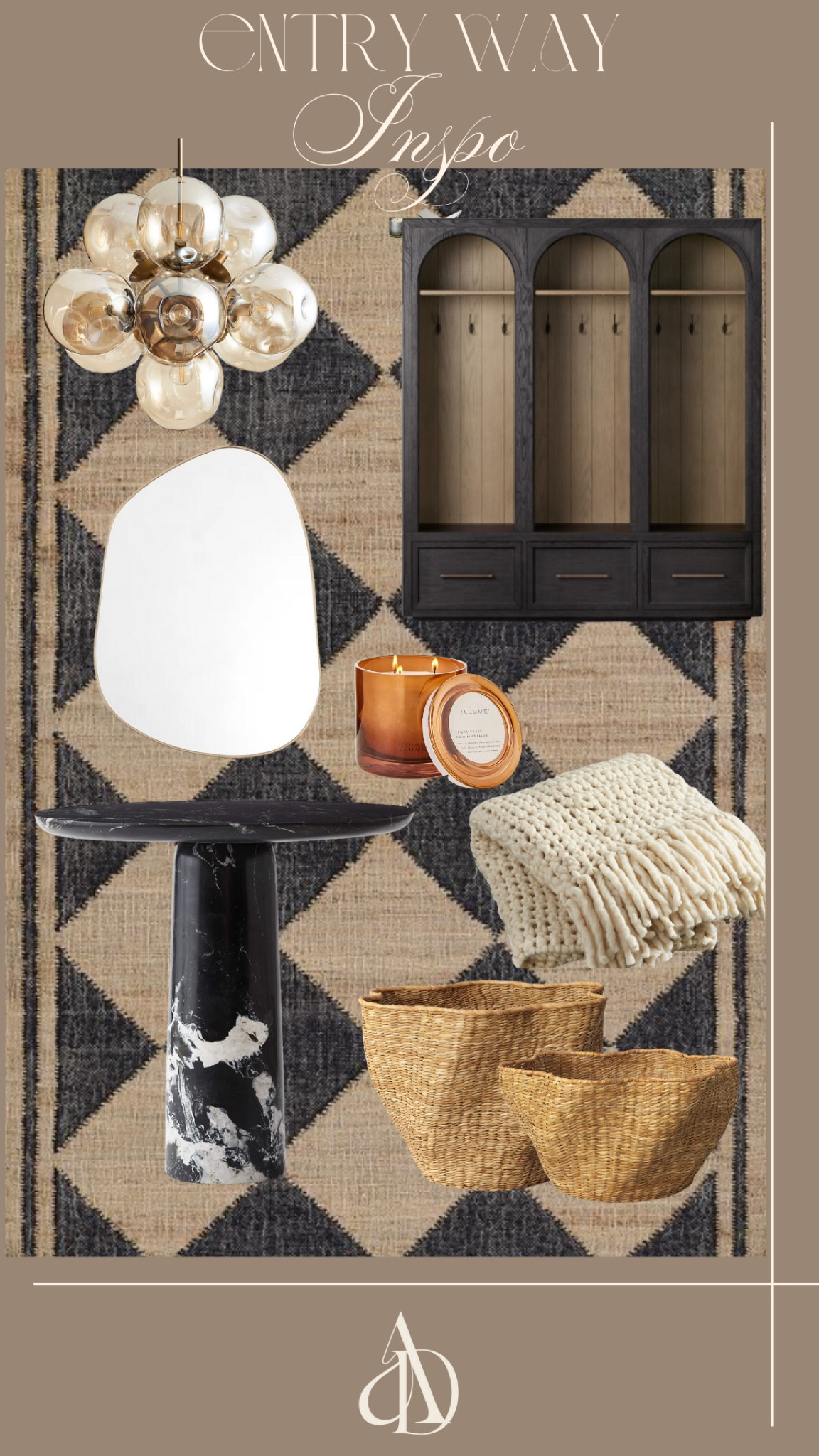 Foundational staples for the foyer/entryway! #Interior design #cozyhome #foyer #entryway #homedecor #aesthetichome #luxuryhome #modernluxuryinteriors #entrywayinspo 

#LTKFindsUnder100 #LTKHome #LTKSeasonal