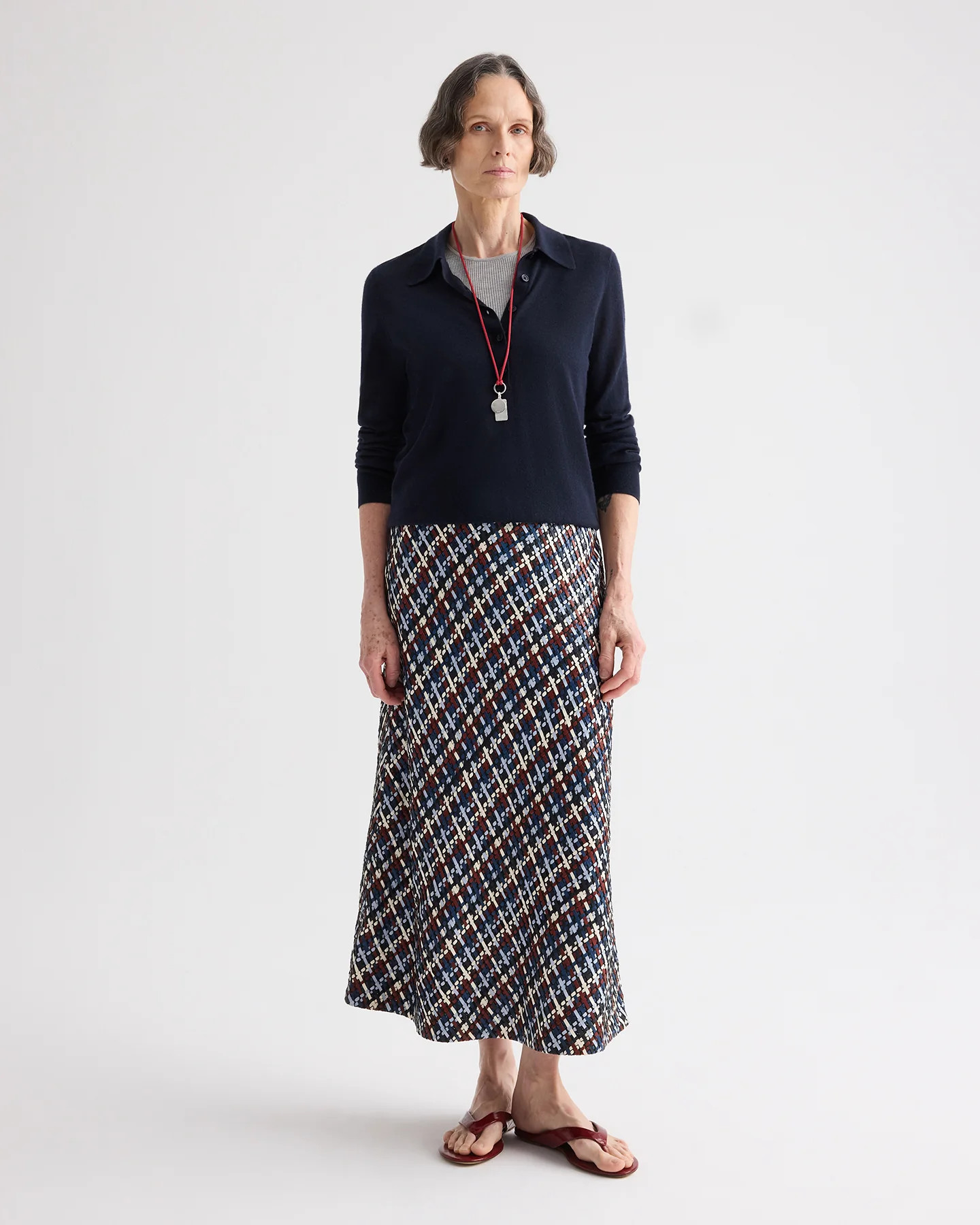 Leather A-Line Skirt in Leather | TWP