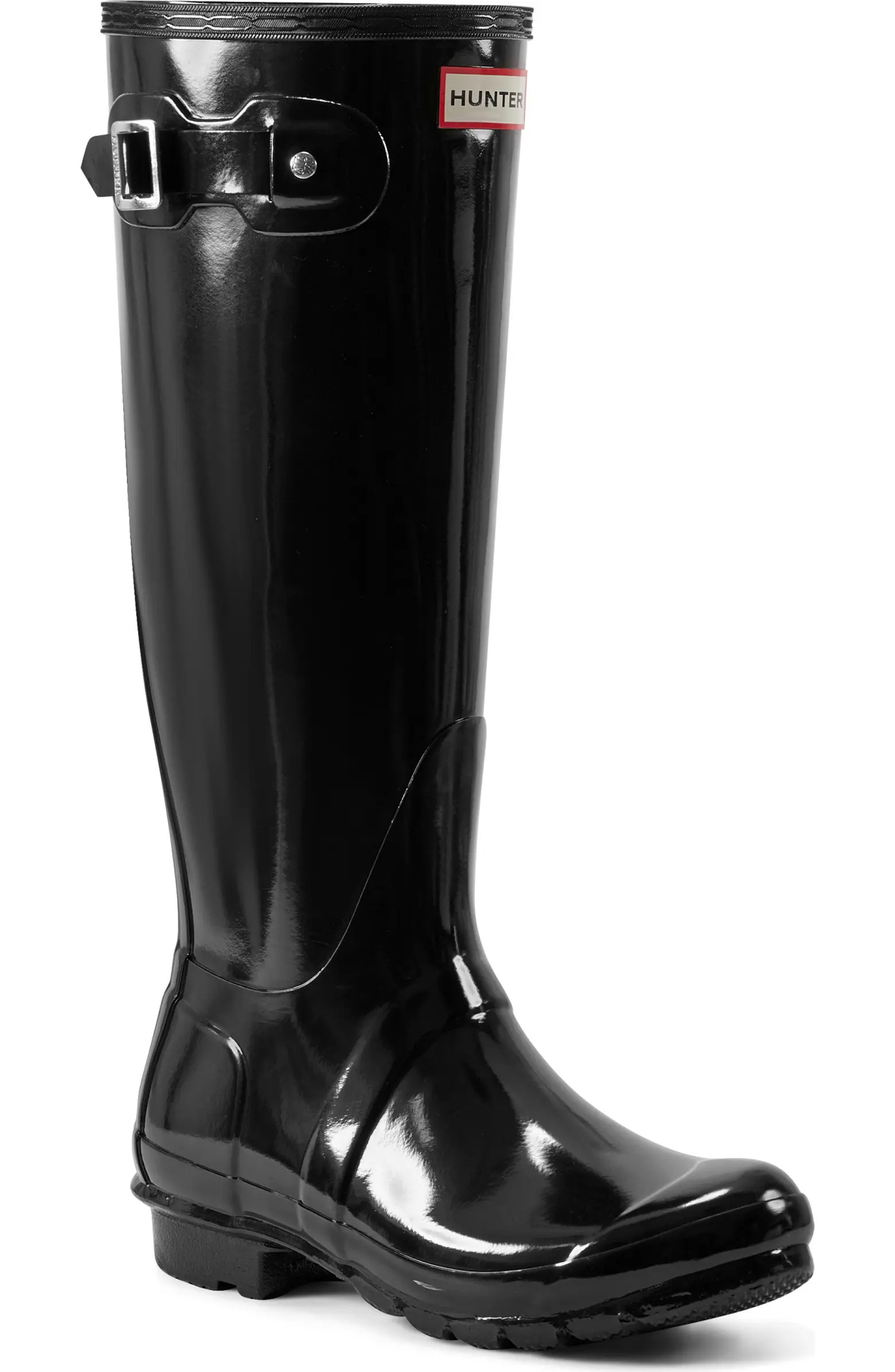 Refined Tall Gloss Waterproof Rain Boot (Women) | Nordstrom