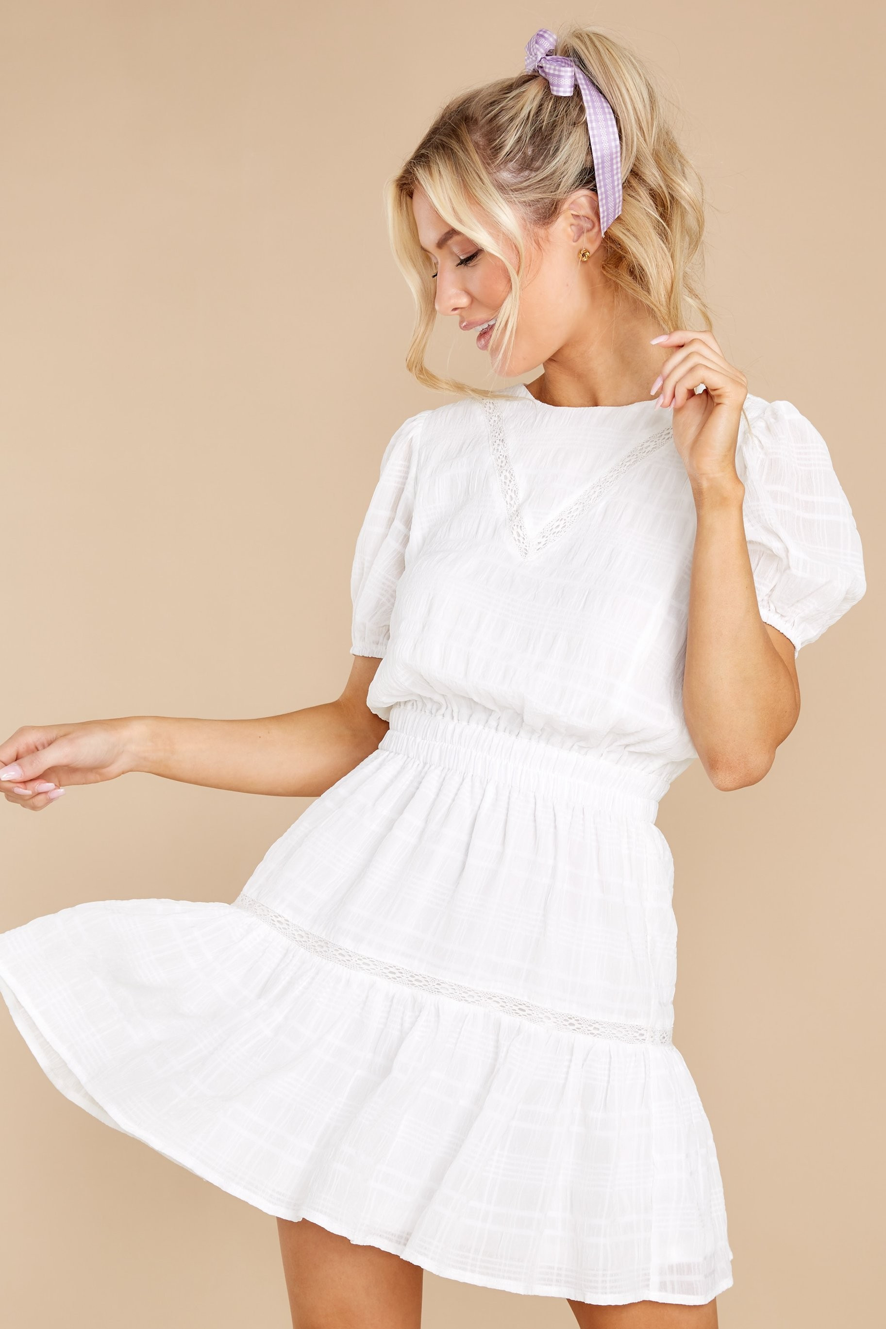 Untangle My Heart White Dress | Red Dress 