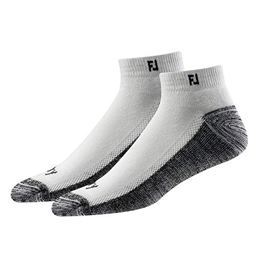 FootJoy Men's ProDry Sport XL 2-Pack Socks, White, Fits Shoe Size 12-15 | Amazon (US)