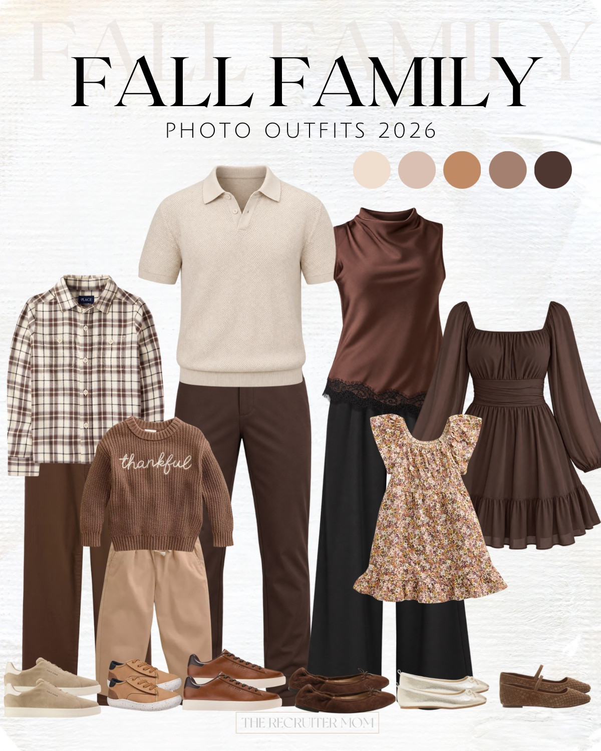 Soft neutrals that let the family be the focus 🤎 Nothing fussy, everything comfy, and that thankful sweater is too cute. Y'all, this one is my pick for the pumpkin patch 🎃 #fallfamilyphotos #neutralfallstyle #ltkfamily 

 #LTKSeasonal #LTKKids #LTKMens