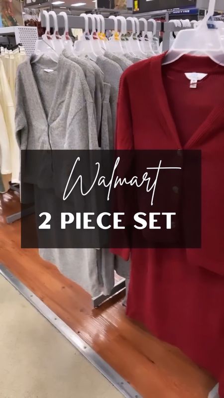 New 2 piece ribbed cardigan and skirt sets | Walmart 

#LTKSeasonal
