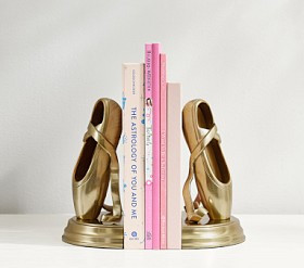 Ballet Slipper Gold Bookends | Pottery Barn Kids