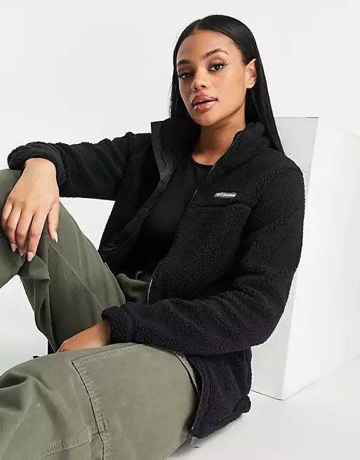 Columbia West Bend full zip fleece in black | ASOS (Global)