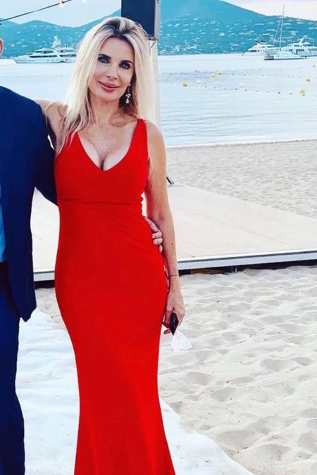 This red formal maxi dress is such a sexy dress! Great black tie wedding guest dress and formal dress.

#LTKwedding #LTKunder100