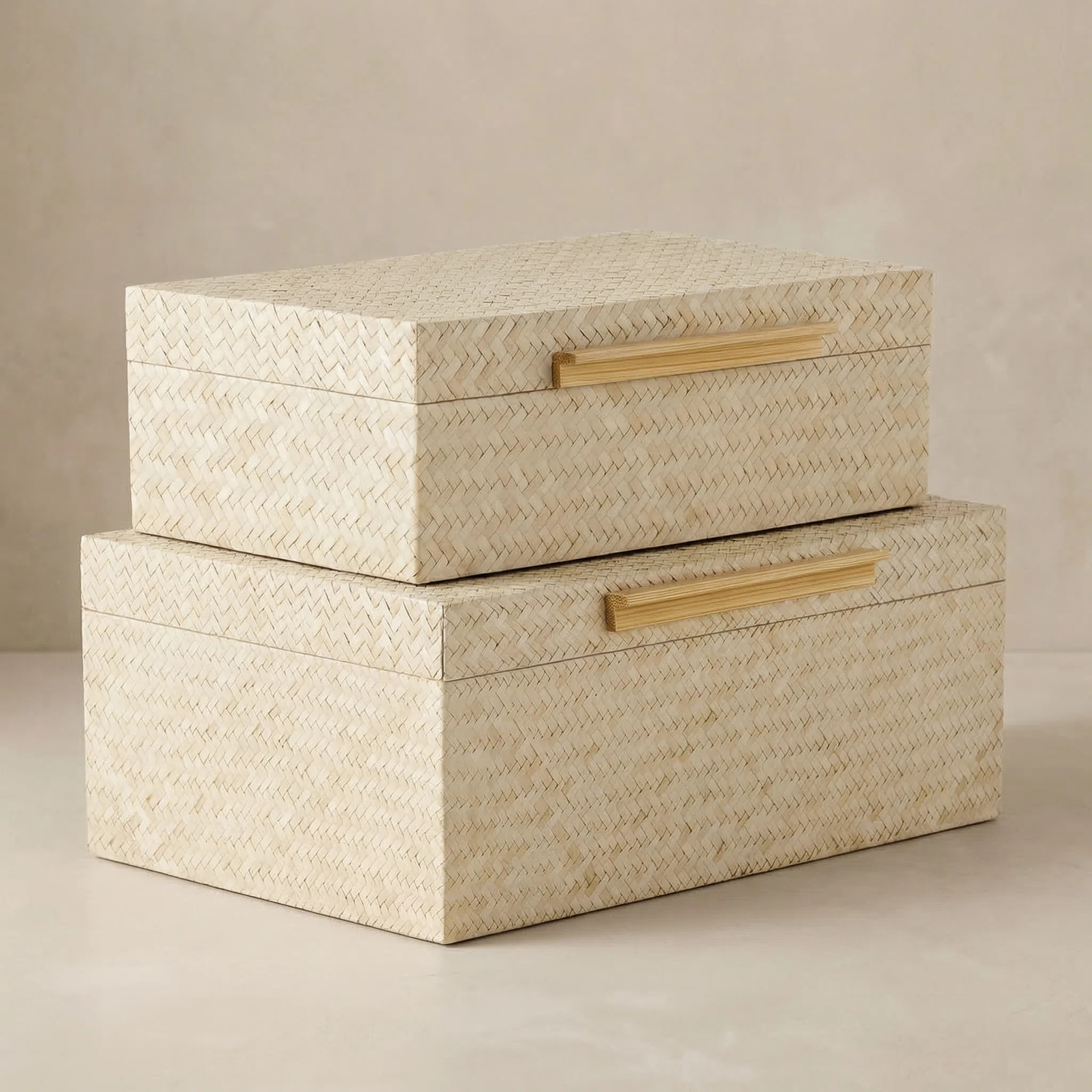 Greenley 2 Piece Handmade Wooden Decorative Box Set | Wayfair North America