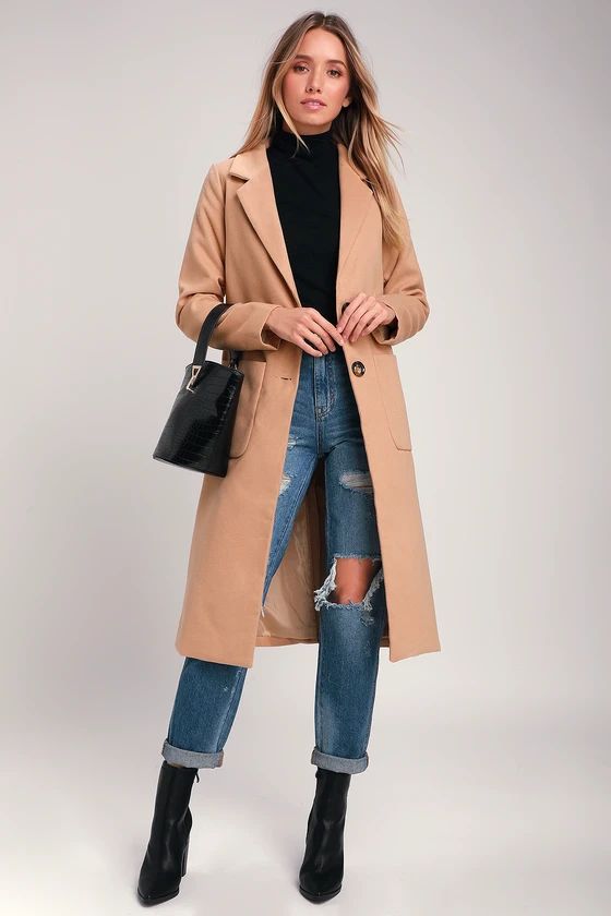 Style Squad Tan Coat | Lulus (US)