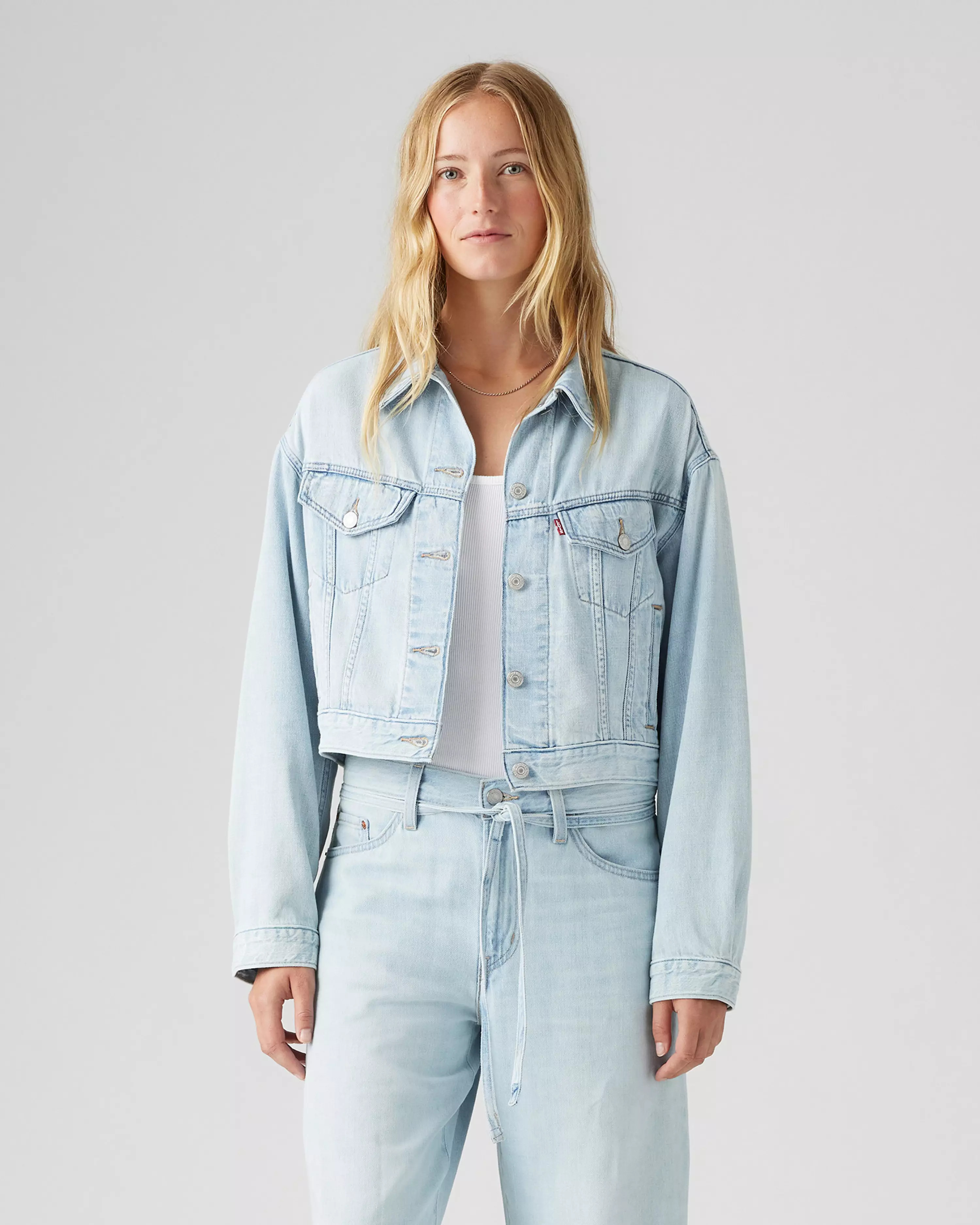 Shrunken '90s Linen+ Denim Lightweight Trucker Jacket | Levi's US