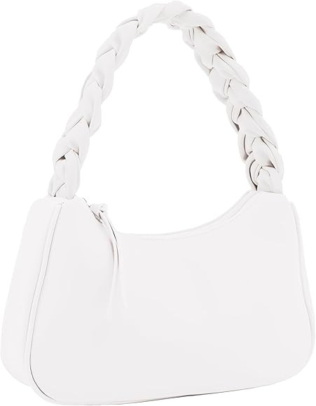Emperia Braided Top Handle Shoulder Bag For Women, Trendy Designer Small Hobo Tote Handbag | Amazon (US)