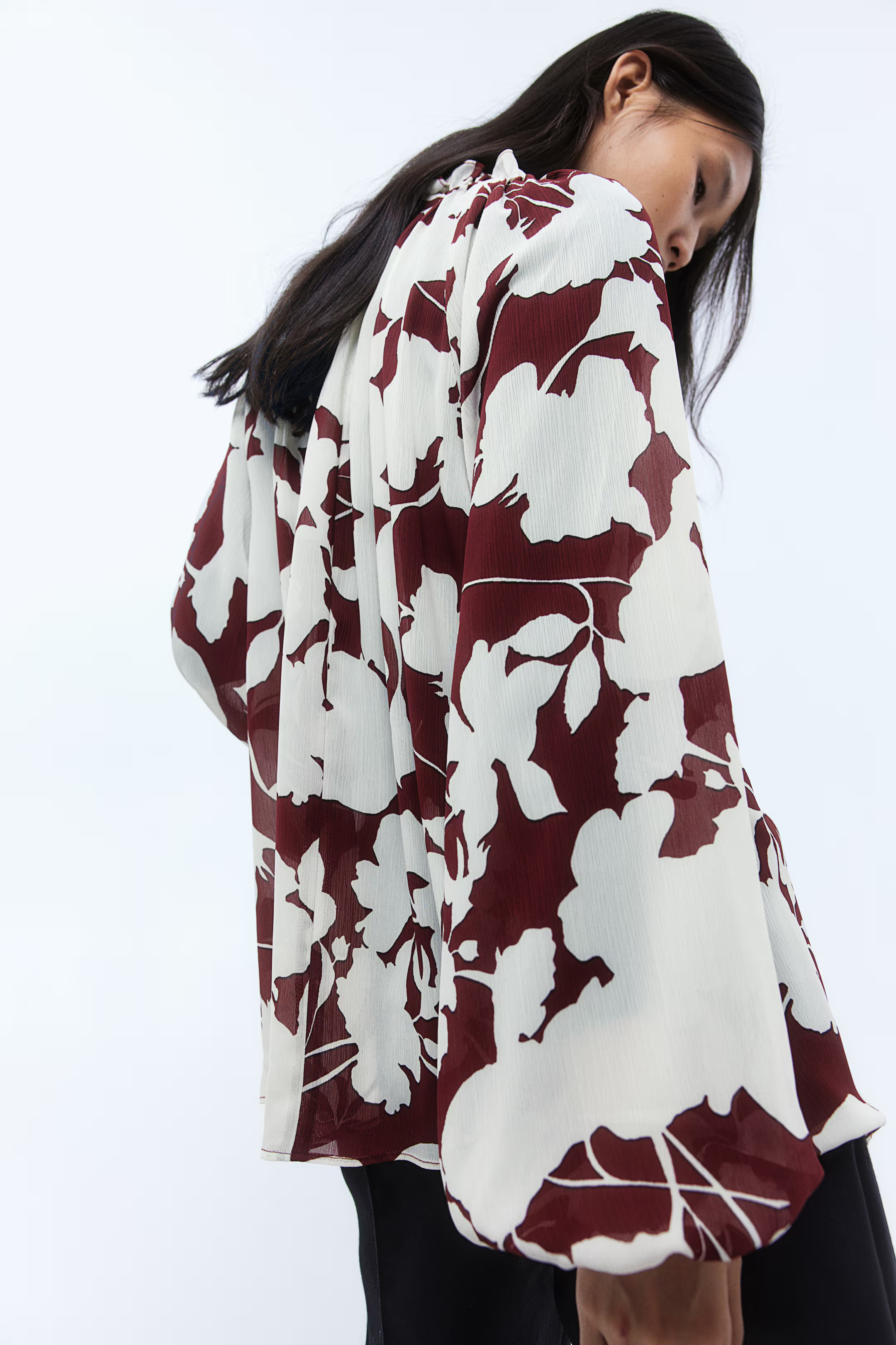 Gecrinkelte Chiffonbluse | H&M (DE, AT, CH, NL, FI)