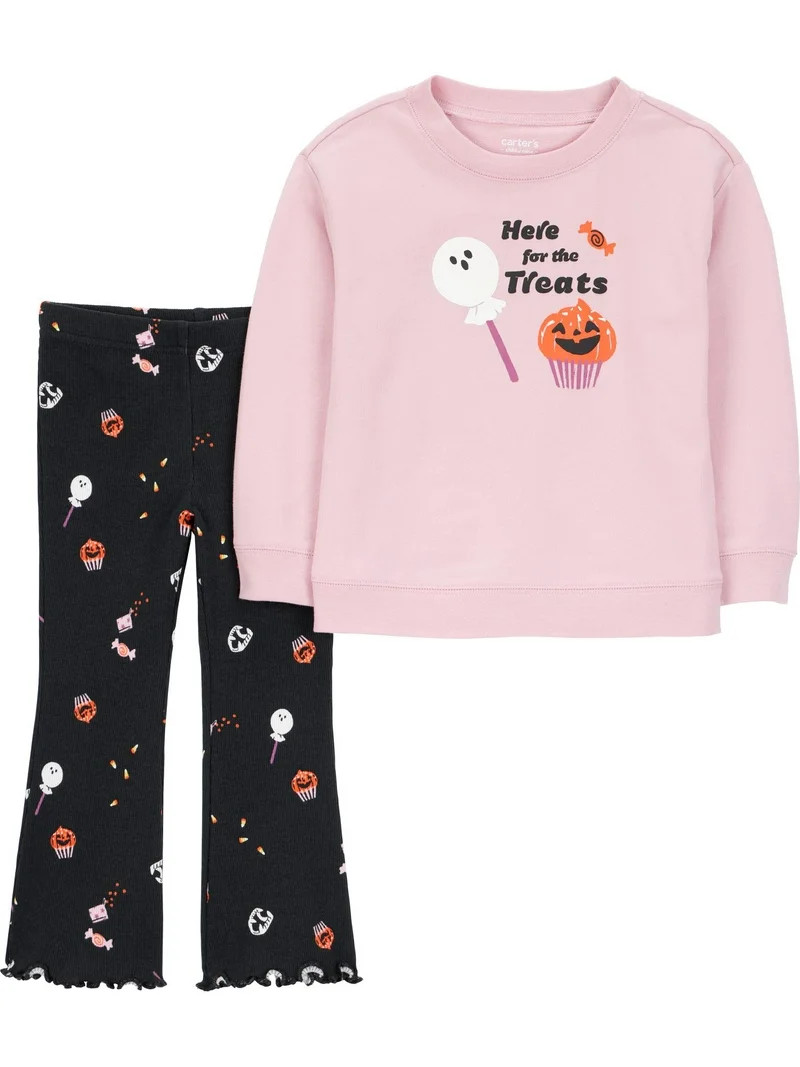 Carter's Child of Mine Baby and Toddler Girl Halloween Outfit Set, 2-Piece, Sizes 0/3M-5T | Walmart (US)