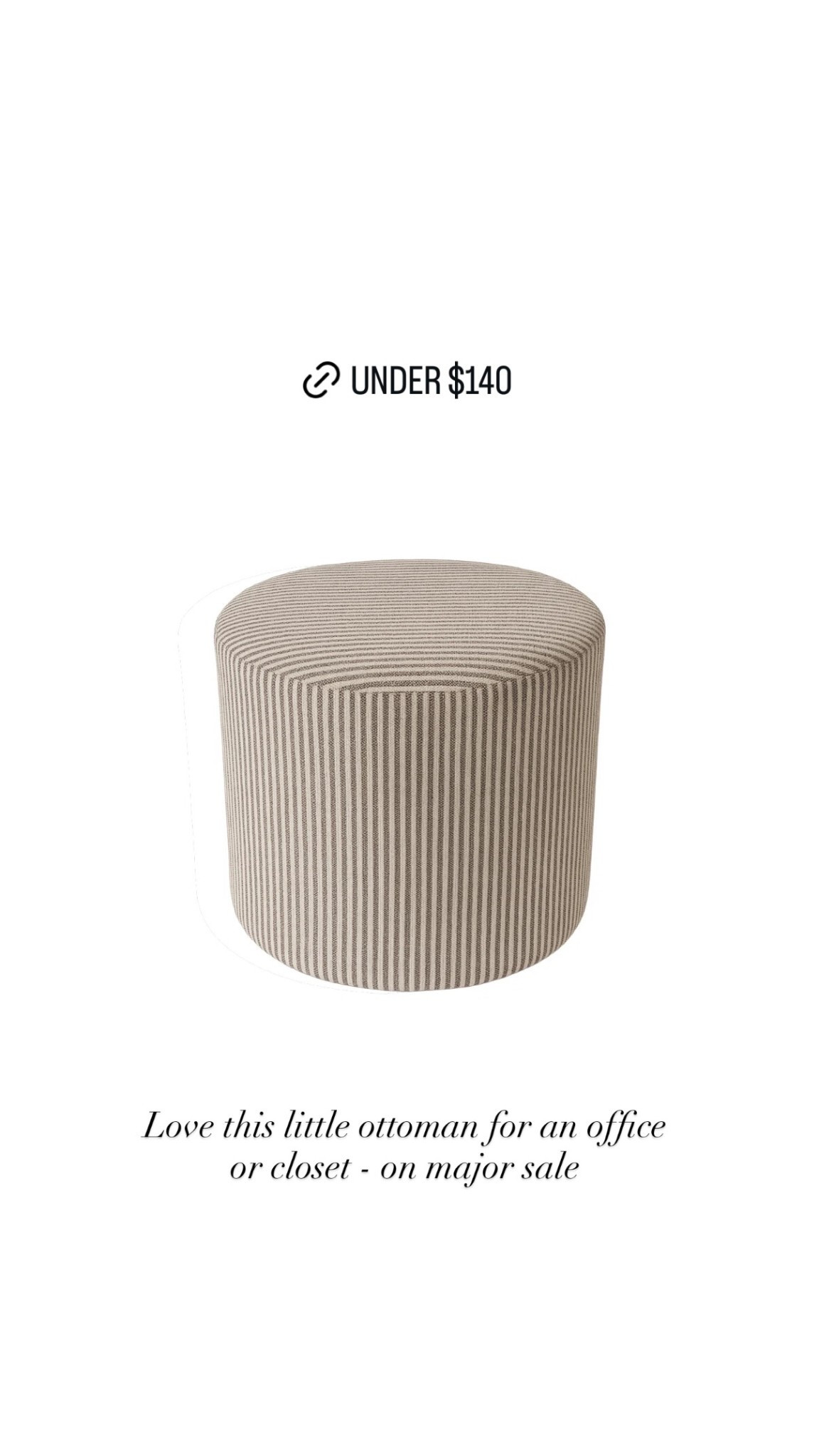 Love this little ottoman for an office or closet - on major sale! 

#LTKSeasonal #LTKSaleAlert #LTKHome