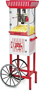Nostalgia Popcorn Maker Cart, 2.5 Oz Kettle Makes 10 Cups, Retro Classic Popcorn Machine with Int... | Amazon (US)