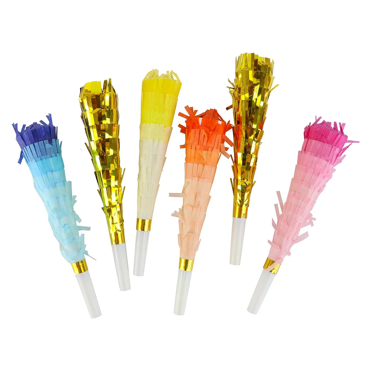 Packed Party It's a Blowout Fringe Party Noisemakers, Multicolor, 6 Count | Walmart (US)
