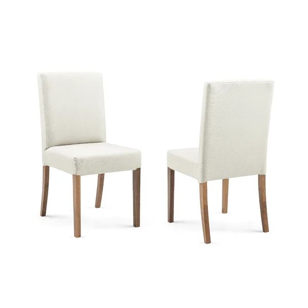 Gracie Oaks Upholstered Dining Chair Oak (Set of 2) | Wayfair Professional