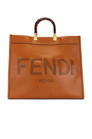 Fendi Sunshine Shopper Tote Bag in Beige | Revolve Clothing (Global)