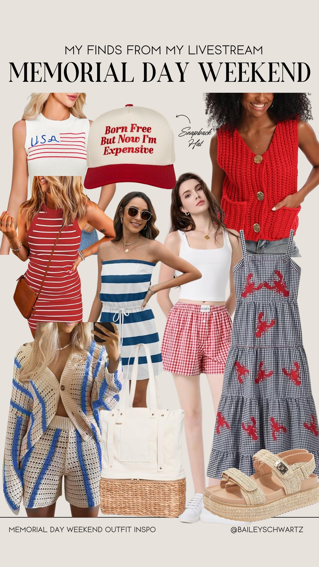 memorial day outfit inspo from my most recent livestream 

#LTKSeasonal #LTKStyleTip #LTKFindsUnder50