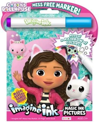 SHILO Bendon Gabby's Dollhouse 20 Page Imagine Ink Coloring Book with 1 Mess Free Marker | Amazon (US)