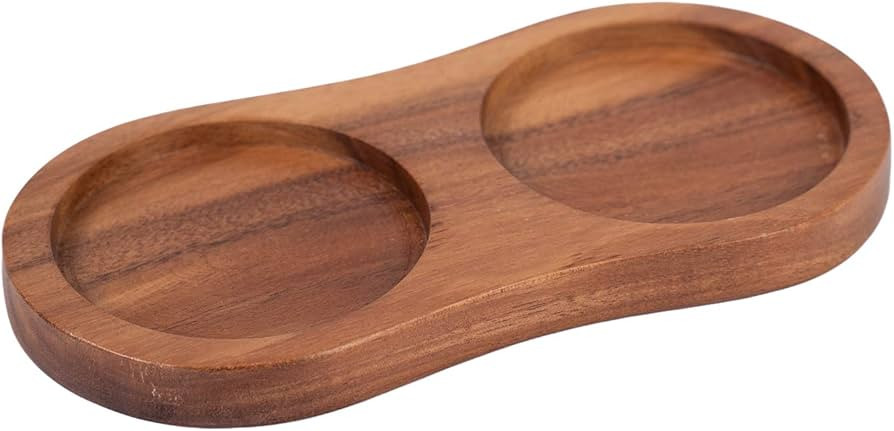 Salt and Pepper Mill Tray, Inner DIA 6 cm / 2.36 inch, Acacia Wood, Pepper Grinder Rest, Dining T... | Amazon (US)