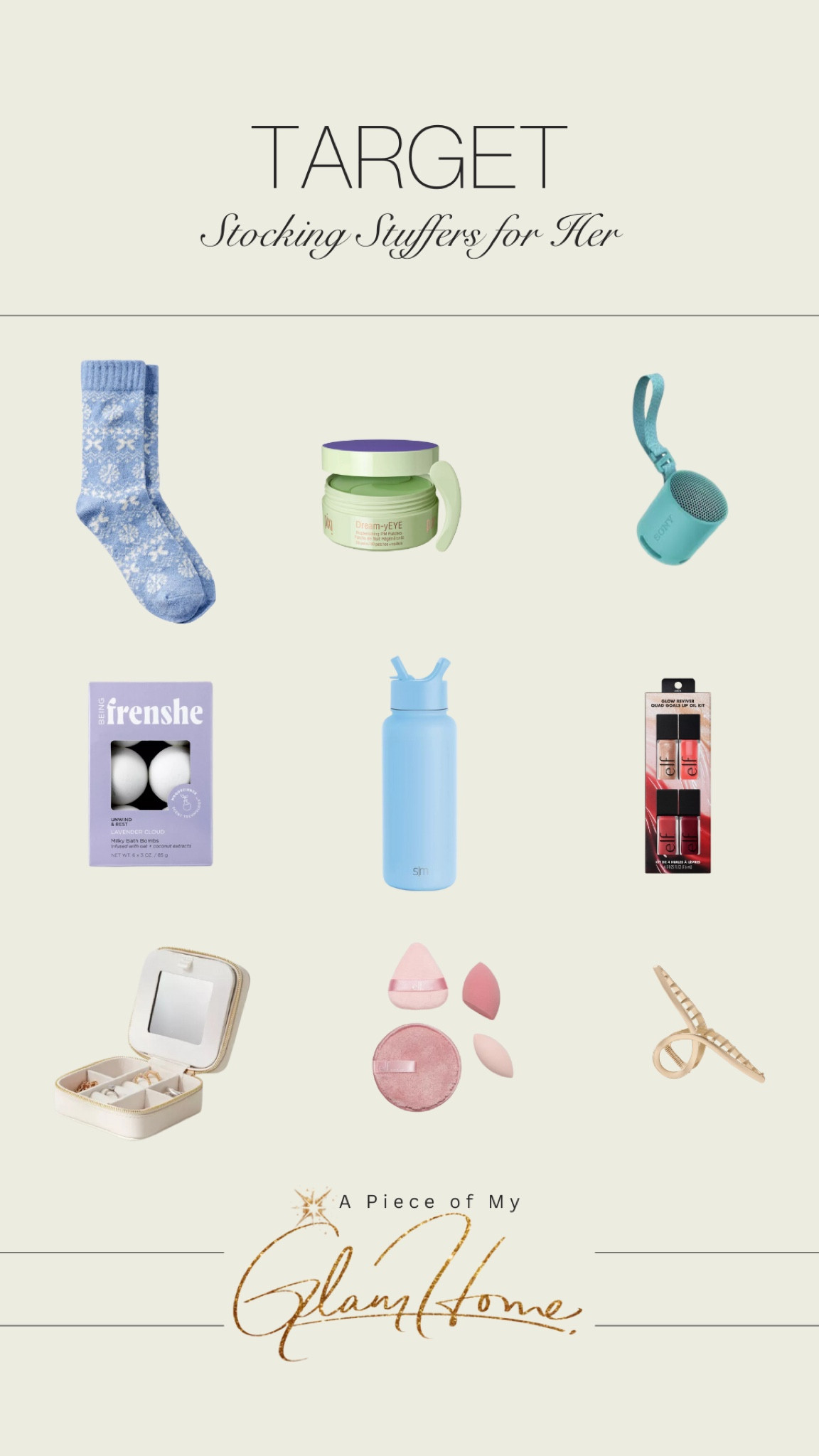 Holiday gift guide: Target stocking stuffers for her 

#stockingstuffers #holidaygiftguide #giftsforher 

#LTKHoliday #LTKGiftGuide #LTKSeasonal