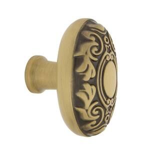 Victorian 1-3/4 in. Antique Brass Cabinet Knob | The Home Depot