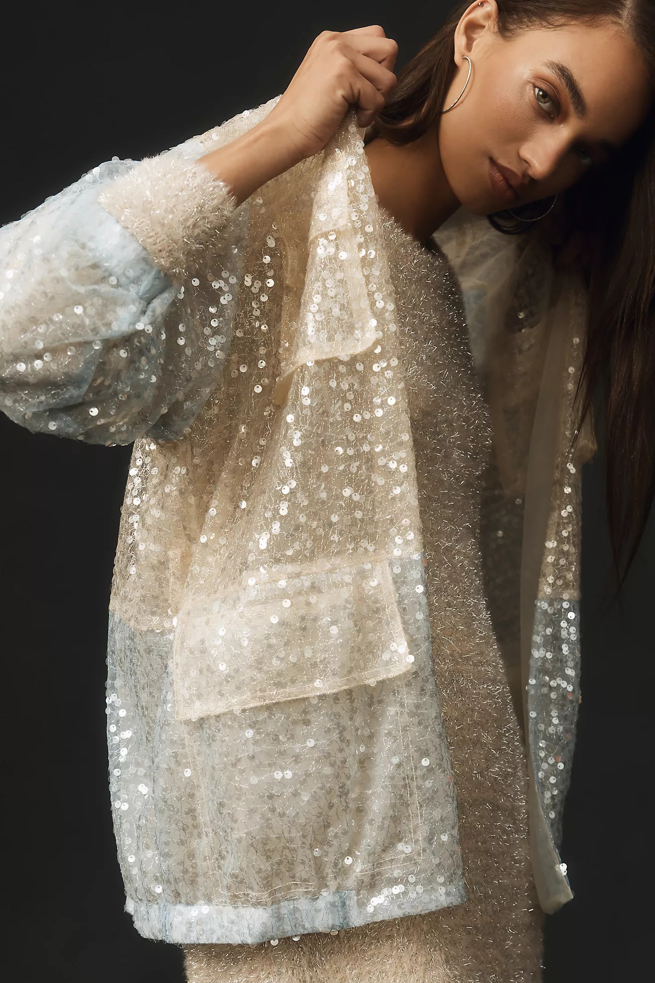 By Anthropologie Sequin Bomber Kimono | Anthropologie (US)