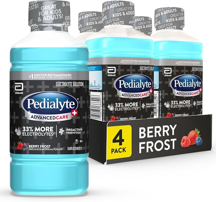 Pedialyte AdvancedCare Plus Electrolyte Hydration Drink, Has 33% More Electrolytes and Has PreAct... | Amazon (US)