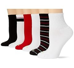 Women's Cotton Mini Crew Socks - Size 6-10 - Ladies Athletic Cushioned Workout Socks | Amazon (US)