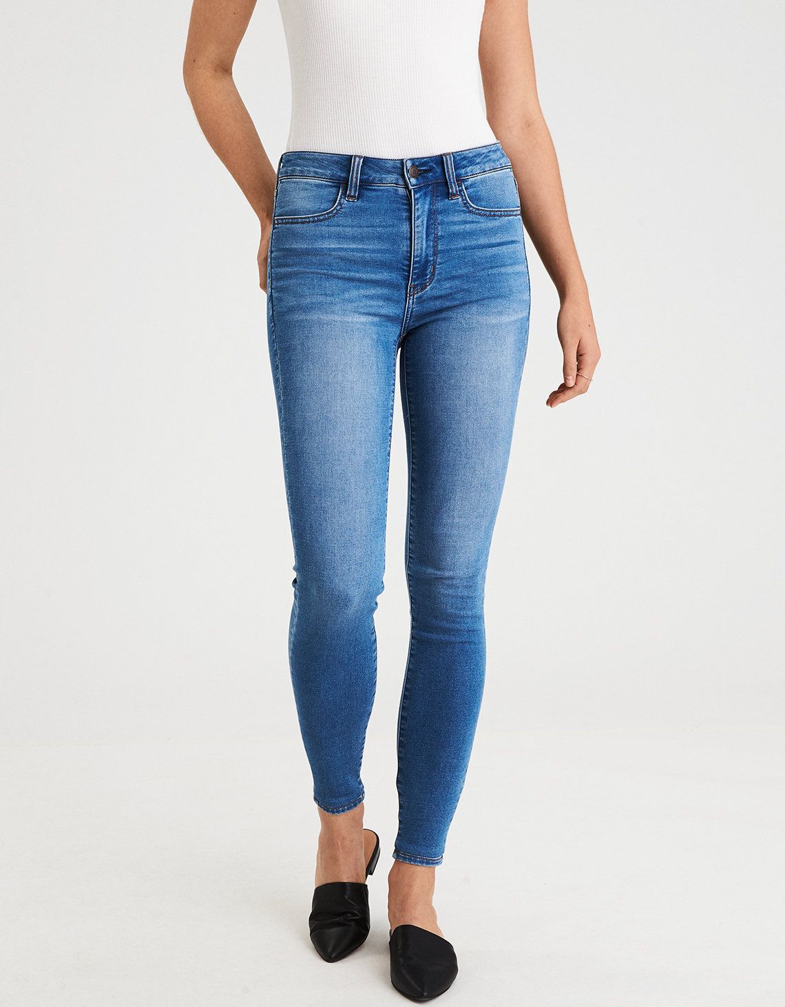 AE Super Soft Super High-Waisted Jegging, Ocean | American Eagle Outfitters (US & CA)