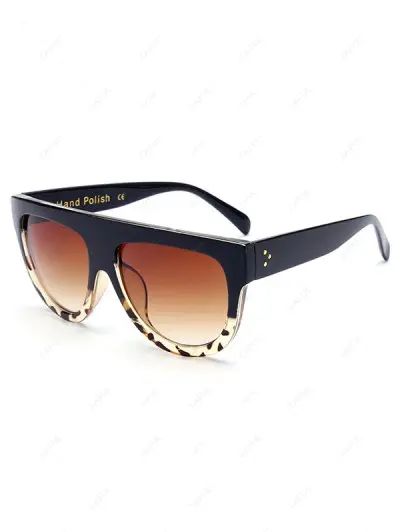 Leopard Pattern Match Black Sunglasses | ZAFUL (Global)