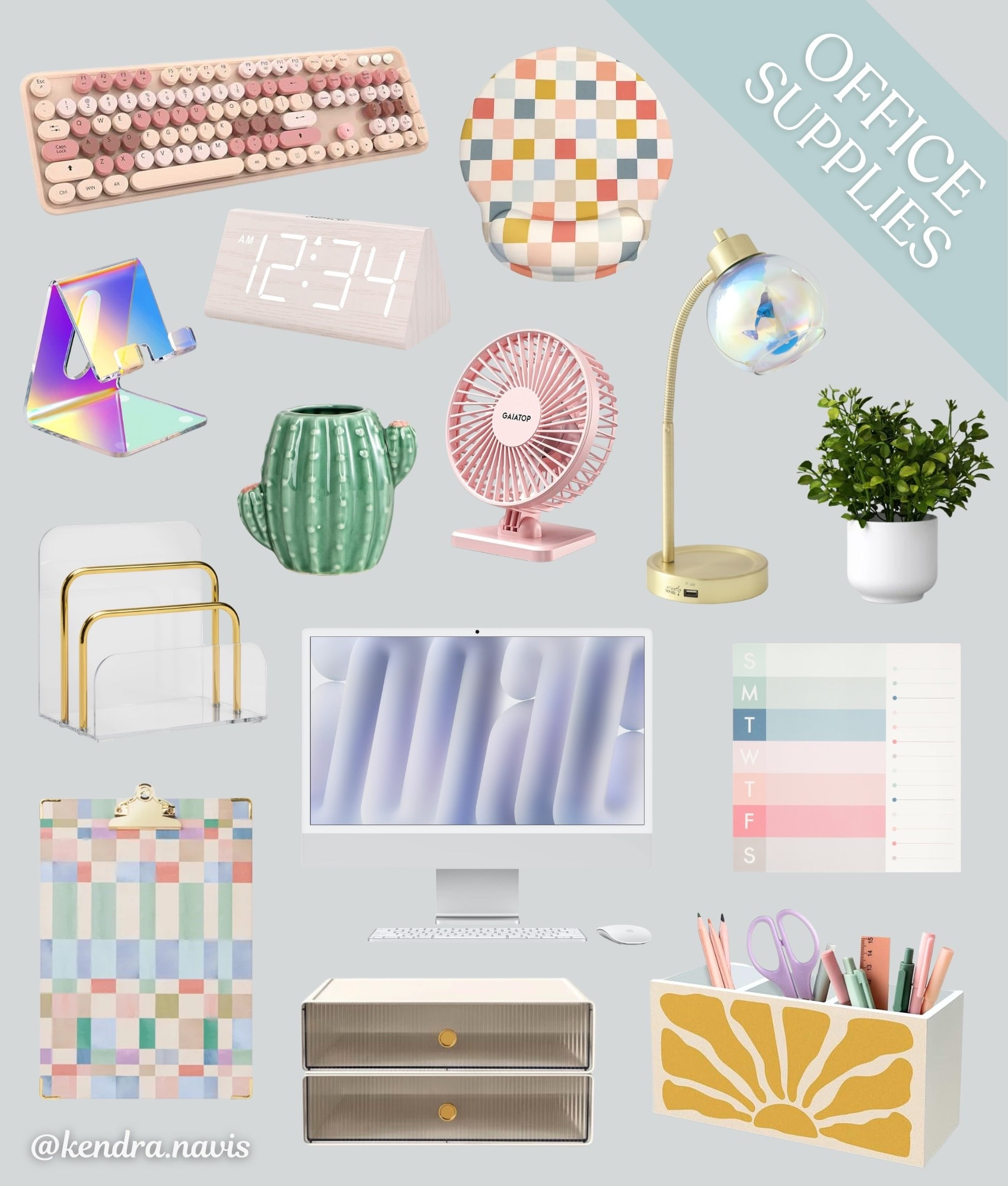 Colorful Office Supplies/Desk Accessories

Chic office decor, colorful office essentials, corporate office decorating, home office, work from home, girl office, office makeover, desk accessories, planner, office organization, home decor, colorful pastel decor, office accessories, teacher desk, college dorm supplies, fun office

#LTKWorkwear #LTKHome