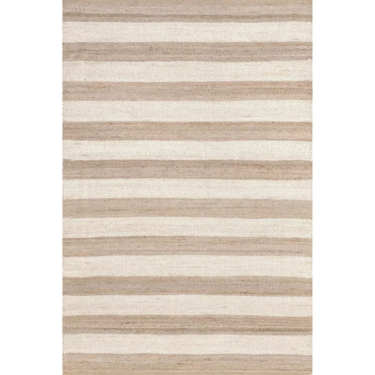 Nuloom Alisia Striped 3x5 Jute Accent Rug for Dining Room Rug Neutral Rug Living Room Rug Entrywa... | Target