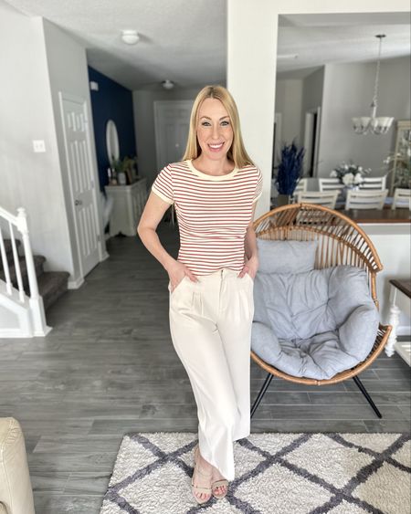 Loving this neutral outfit for the office
❤️ the trousers are great for work
❤️ the shirt has great stretch 
❤️ wearing size small in both 

#LTKstyletip #LTKworkwear #LTKfindsunder50