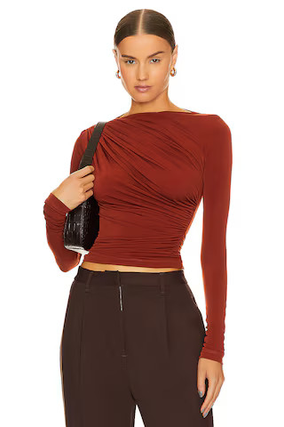 L'Academie x Marianna Tullah Top in Cognac from Revolve.com | Revolve Clothing (Global)