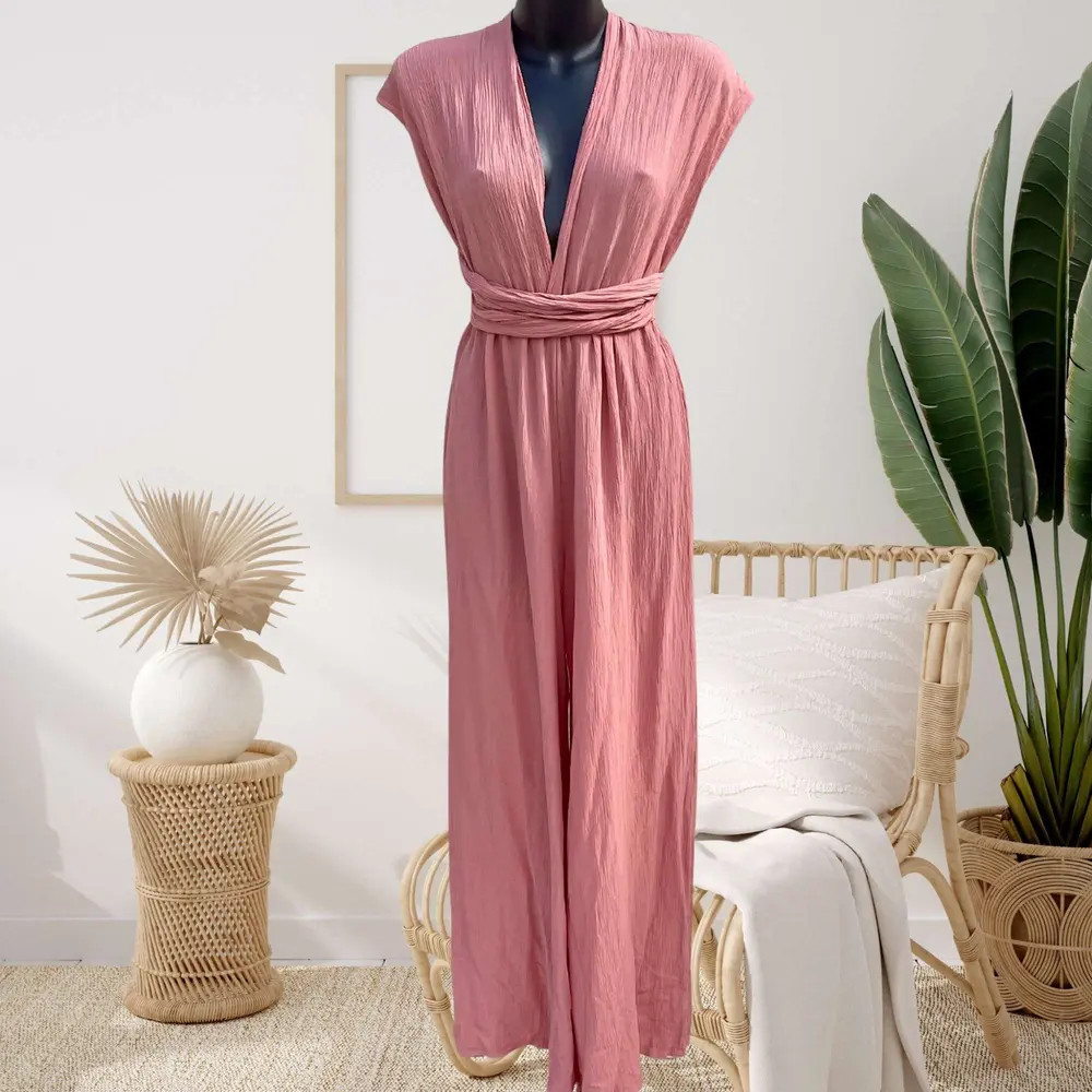 Combinaison longue - Dos nu multiposition - Taille unique - Rose - Evanet boutique à Goussainvil... | Mavillemonshopping.fr 