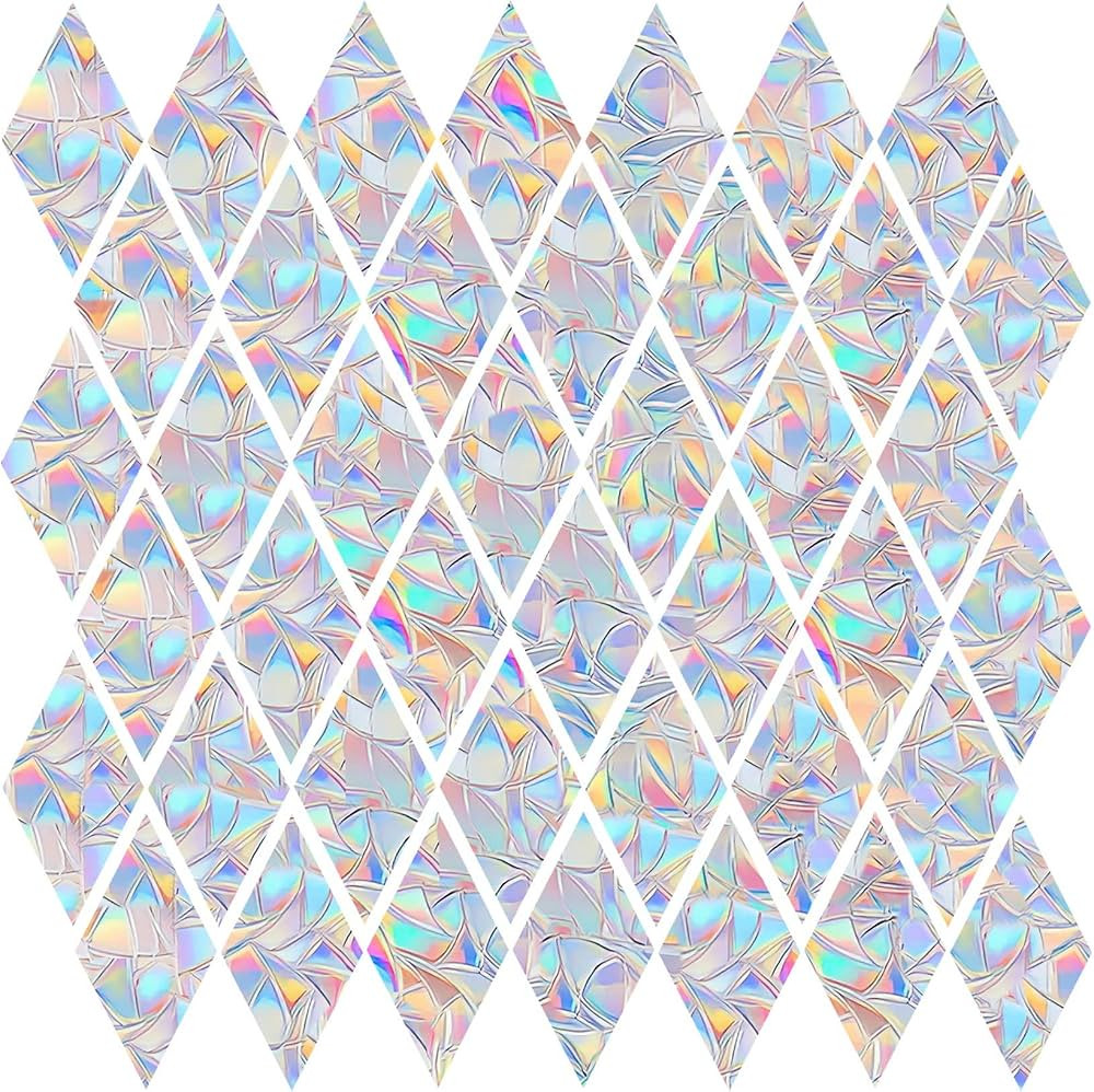 Window Decals for Bird Strikes - 42 Rhombus Anti-Collision Window Clings to Save Birds from Windo... | Amazon (US)