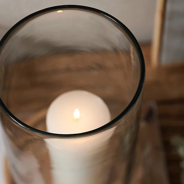 Mango Wood Hurricane Candle Holder – Large | Candle Holders | The  White Company | The White Company UK & ROW