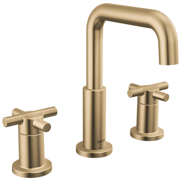 Nicoli Widespread Bathroom Faucet 3 Hole, 2-handle Bathroom Sink Faucet with Drain Assembly | Wayfair North America