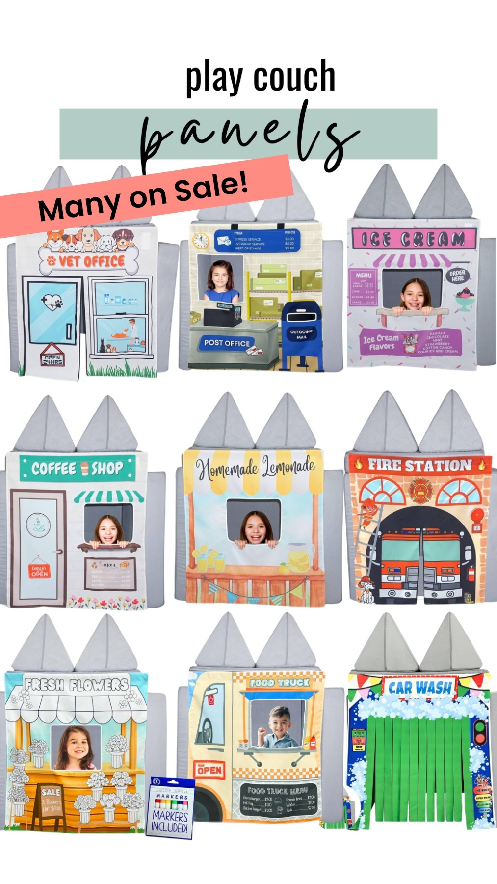 Cute play couch panels on sale! A fun indoor toy that doesn’t take up much space + easy storage 🙌🏼

#LTKKids #LTKFamily