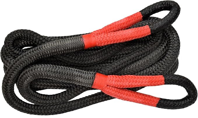 1"×30ft Kinetic Energy Rope Truck SUV Tow Rope,Recovery Rope 30000lbs,Towing Rope (Black) | Amazon (US)