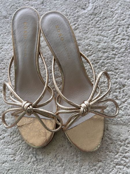 Gold summer sandals 