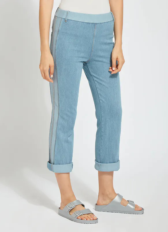 Lysse Tania Cropped Boyfriend Jeans - Blue - M | Verishop