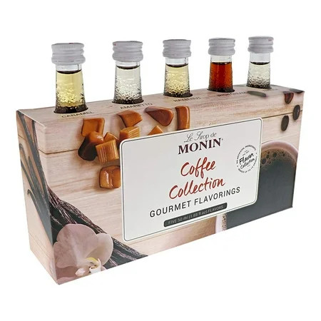 Monin - Gourmet Flavorings Premium Coffee Collection, Great For Coffee, Tea, And Lattes, Non-Gmo, Gluten-Free (Caramel, Amaretto, French Hazelnut, Irish Cream, Vanilla) | 50 Ml Per Bottle | Walmart (US)