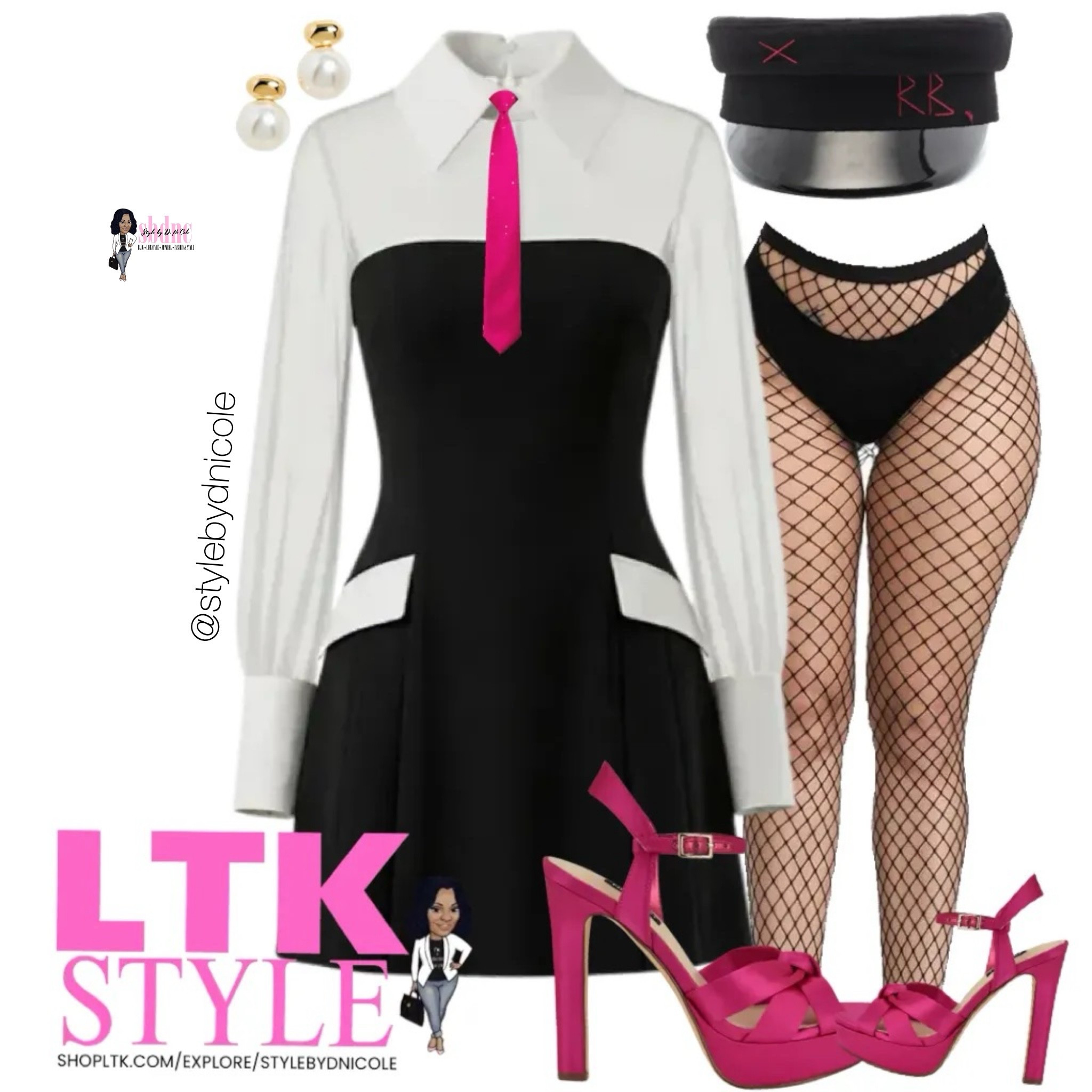 Pink, black, and white in a chic and uptown look! 

#LTKFestival #LTKSeasonal #LTKOver40